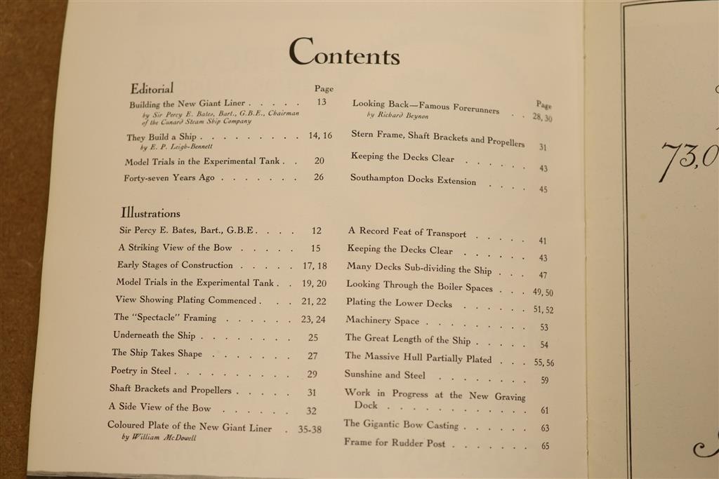 Ian Fleming, On Her Majesty Secret Service, together with Cunard Christmas, 1931